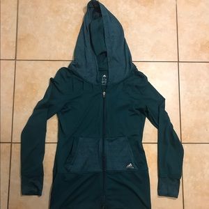 Adidas Teal Blue Women’s Performance Hoodie S